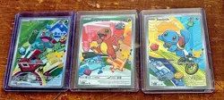 Pokemon First Partner Illustration Collection Series 1 Kanto Gen 1 Starters Set - Image 1
