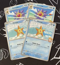 Pokemon TCG Misty's Staryu & Starmie 046/182 047/182 Destined Rivals Playset X 4 - Image 1