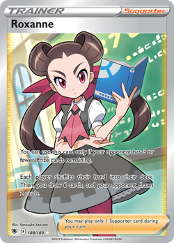 Roxanne 188/189 Ultra Rare Astral Radiance Pokemon Near Mint - Image 1