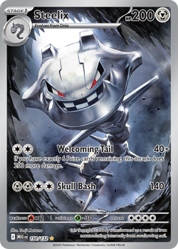 Steelix 150/132 Illustration Rare Mega Evolution Pokemon Near Mint - Image 1