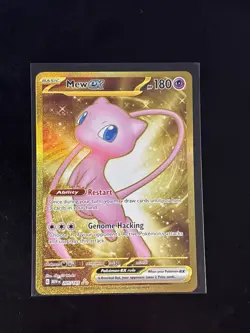 Pokemon 151, Gold Mew EX, 205/165, Holo Rare, NM/M - Image 1