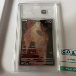 Pokemon Charmander Illustration Rare Holo TAG 8.5 Scarlet & Violet 151 168/165 - Image 1