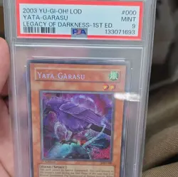 Konami Yu-Gi-Oh! TCG Yata-Garasu Secret Rare Holo LOD-000 1st Ed PSA 9 - Image 1