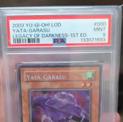 Konami Yu-Gi-Oh! TCG Yata-Garasu Secret Rare Holo LOD-000 1st Ed PSA 9 - Image 3