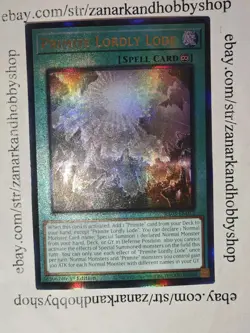 YuGiOh Primite Lordly Lode RA05-EN072 Prismatic Ultimate Rare - Image 1