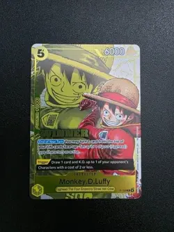 One Piece Card Game Monkey.D.Luffy P-106 Winner - Image 1