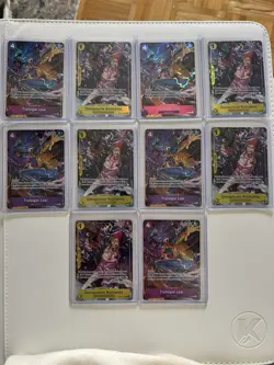 One Piece Card Game OP12 Trafalgar Law Donquixote Rosinante Lot 10 Cards Promos - Image 1