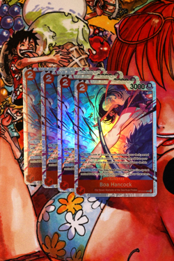 4 x One Piece OP12-014 SR Boa Hancock - English - Foil - Playset - TCG - NM/M - Image 1