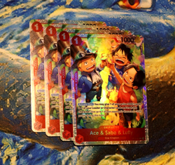 One Piece | Ace & Sabo & Luffy | OP13-007 | Super Rare (SR) | NM | *x4/Playset* - Image 1