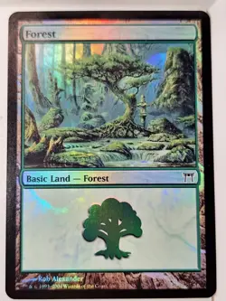 Forest - FOIL - 304 Chamions of Kamigawa - Magic the Gathering MTG Nice! - Image 1