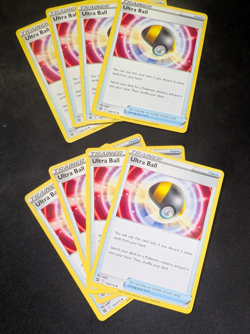 Pokemon Ultra Ball Trainer-Item 8x Cards Sword & Shield 150/172 NEAR MINT - Image 1