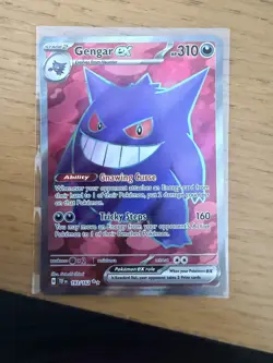 Gengar EX 193/162 Pokemon Temporal Forces Ultra Rare Holo Full Art Card - Image 1