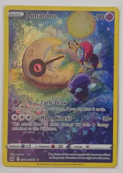 Lunatone GG11/GG70 Crown Zenith Galarian Gallery Holo Pokemon TCG & Bonus Card - Image 2