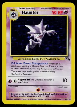 Pokemon Card - Haunter Fossil 6/62 Holo Rare - Image 1