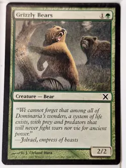 Grizzly Bears - 10th Edition Core Set - Magic the Gathering MTG Nice! - Image 1