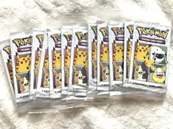 Pokemon 25th Anniversary General Mills Cereal Trading Card Booster Pack Lot (12) - Image 1