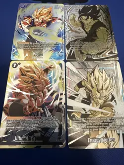 Dragon Ball Super Card Game Ultimate Sparking & Vegito FB04-046 Foil. 4 Card Lot - Image 1