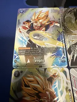 Dragon Ball Super Card Game Ultimate Sparking & Vegito FB04-046 Foil. 4 Card Lot - Image 3