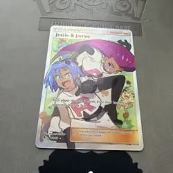 Jessie and James Ultra Rare Full Art Holo Pokemon Hidden Fates 68/68 card - Image 3