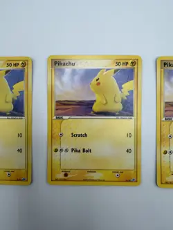 Pikachu MP 6/10 - EX Trainer Kit Latias & Latios - Pokemon 2004 - 3 CARD LOT - Image 3