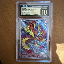 CGC 10 Pristine Zeraora 109/102 AR Art Rare Stellar Miracle sv7 Pokemon Card - Image 1