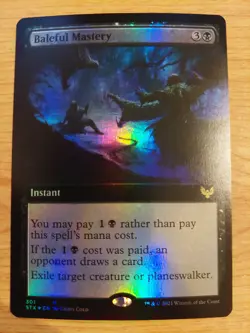 Baleful Mastery (Extended Art) - 301 (Strixhaven) - Near Mint NM - Rare - Foil - Image 1