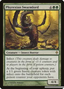 Phyrexian Swarmlord [NPH - 119] - LP [Foil] TCG MTG - Image 1