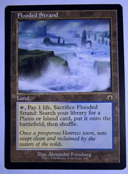 Wizards Flooded Strand Retro Frame Rare Land Modern Horizons 3 436 Regular Eng - Image 1