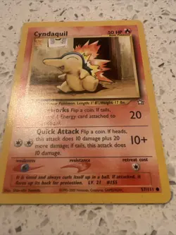Cyndaquil 57/111 Celebrations Promo JUMBO Pokemon Card NM/M - Image 3