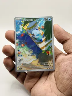 Pokemon Oshawott Full Art Holo Illustration Rare Sv: White Flare 105/086 HP 70 - Image 3