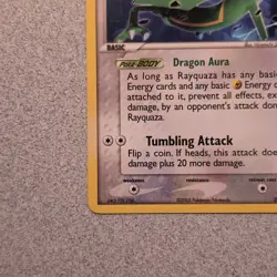 Rayquaza 22/107 EX Deoxys Non Holo Pokemon 2005 - Image 3