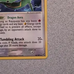 Rayquaza 22/107 EX Deoxys Non Holo Pokemon 2005 - Image 4