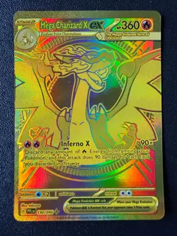 POKEMON TCG - PHANTASMAL FLAMES - MEGA CHARIZARD X EX 130/094 - Image 1
