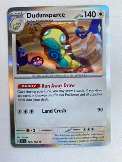 Pokemon TCG Dudunsparce Scarlet & Violet-Temporal Forces 129/162 Holo Rare NM! - Image 1