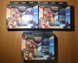 3x Sealed Pokemon V Battle Decks - Lycanroc Vs Corviknight - Image 1