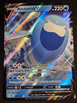 Arctovish V Ultra Rare - 048/203 - Evolving Skies Pokemon 2021 - NM - Image 1