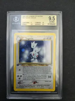 2000 Pokemon Neo Genesis 1st Edition #16 Togetic Holo R BGS 9.5 GEM MINT (swirl) - Image 1