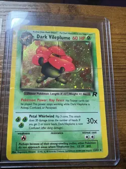 Pokemon HOLO Dark Vileplume 30/82 Team Rocket , Dark Gloom 36/82 Oddish 63/82 - Image 2