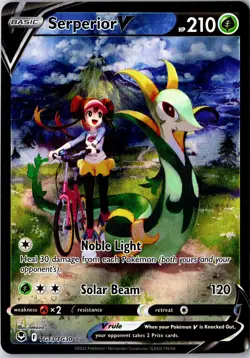 Serperior V TG13/TG30 Holo V Rare Silver Tempest Trainer Gallery Pokemon NM - Image 1