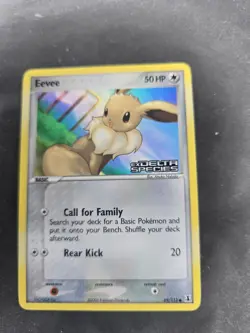 Pokemon Eevee 69/113 Delta Species Reverse Holo Rare! Stamped - Image 1