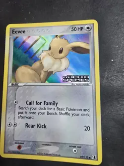 Pokemon Eevee 69/113 Delta Species Reverse Holo Rare! Stamped - Image 4