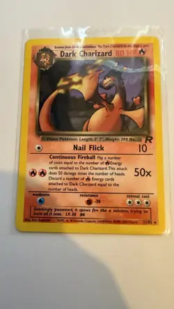 Pokemon Dark Charizard 21/82 Team Rocket Non Holo TCG WOTC Pokemon - Image 1