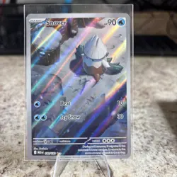 Pokemon TCG Snover 140/132 Mega Evolution Illustration - Image 1