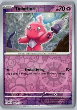 Tinkatink 102/193 Common Paldea Evolved Pokemon Reverse Holo Near Mint - Image 1