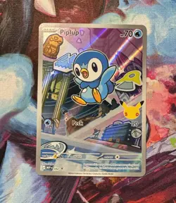 Pokemon TCG Piplup 42 First Partner Collection Black Star Promo - Image 1