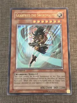 Yugioh Gearfried the Swordmaster (UTR) FET-EN022 Flaming Eternity 1st Edition - Image 1