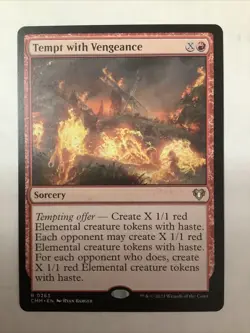 MTG CMM: Tempt with Vengeance (Sorcery) 0263 Regular Rare - Image 1