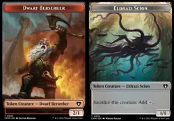 MTG Dwarf Berserker (0023) // Eldrazi Scion (0002) Double-Sided Token - Foil NM- - Image 1