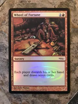 MTG - Wheel of Fortune - Judge Promo - DCI - Foil - Art Alt - WATCH ITEM VIDEO - Image 1