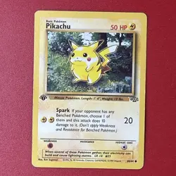 Pikachu 60/64 Jungle 1st Edition Pokemon Card - Image 1